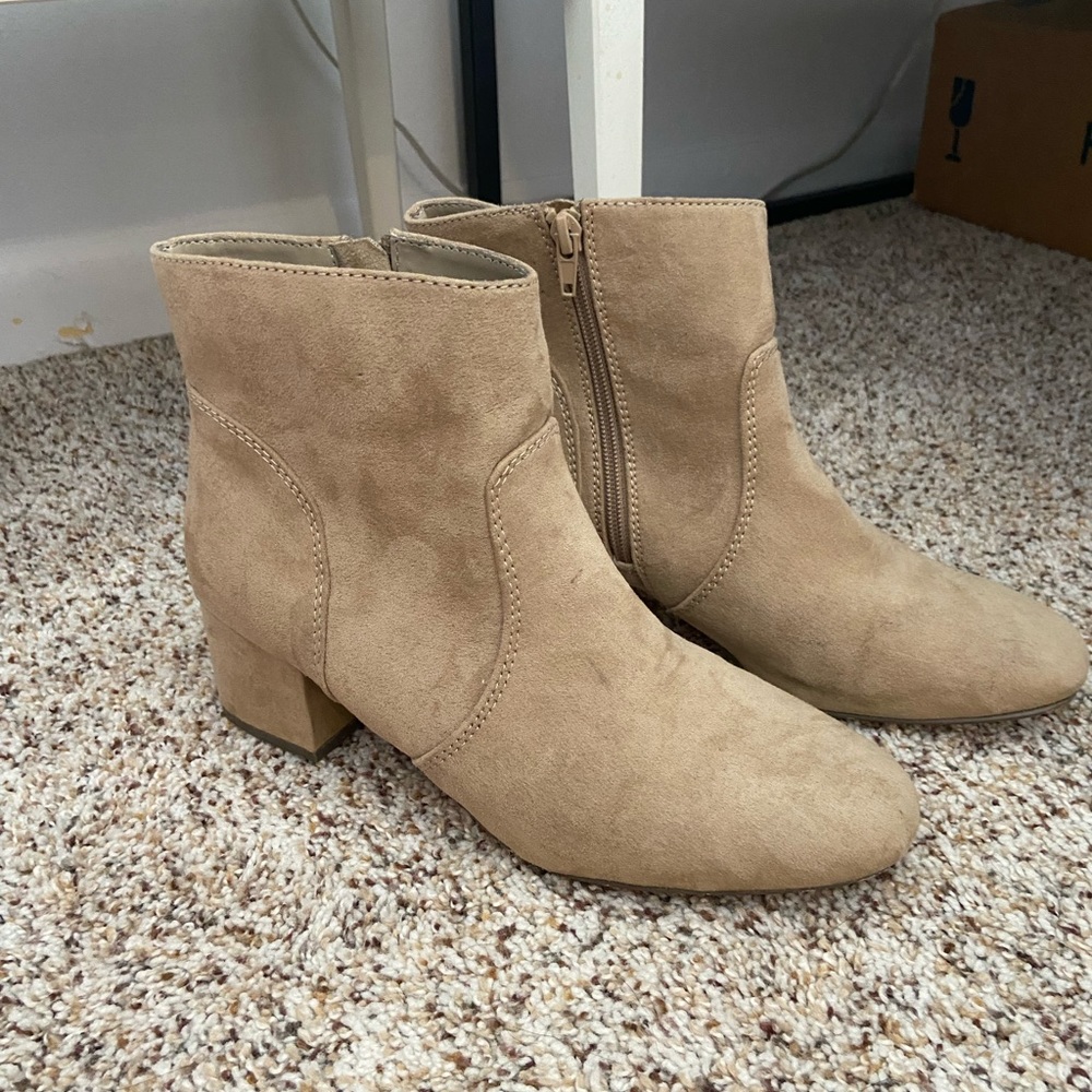 Express Tan sued ankle boots